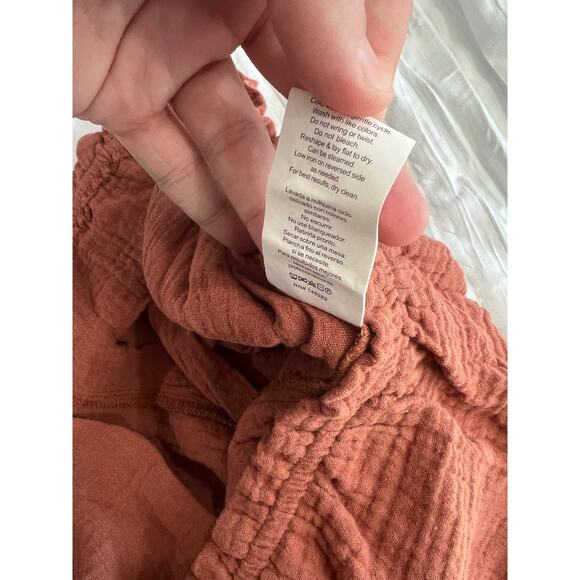 2 Piece Set Burnt Orange Tank Top and High Waisted Shorts - Picture 7 of 10